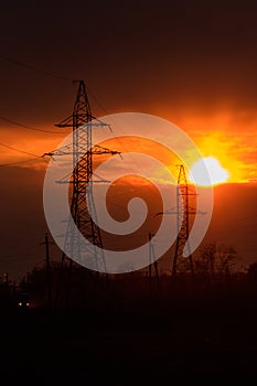 High voltage power line