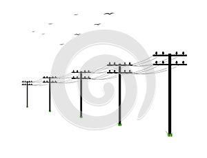 High voltage power lines