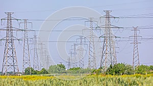 Transmission Towers Power Lines