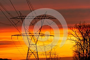 High Voltage Power Lines in Tennessee