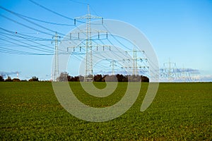 High Voltage Power Post Electric Poles