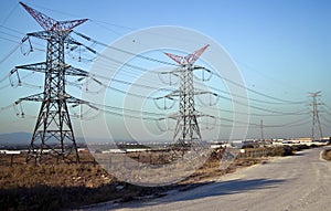 High Voltage Power Post Electric Poles