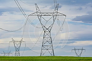 High voltage power pylons