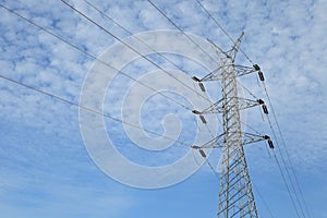 High Voltage power tower line