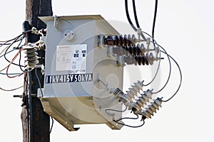 High-voltage power transformer photo