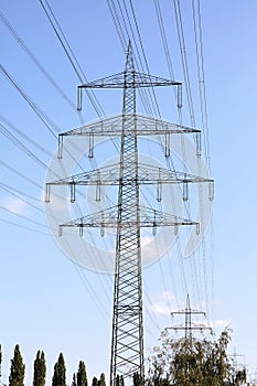 High voltage powerlines