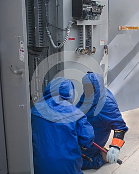 High voltage protective suits photo