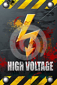 High Voltage sign
