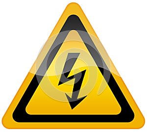 High voltage sign