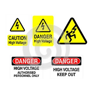 High Voltage Signs