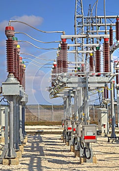 High voltage switchyard