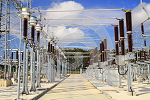 High voltage switchyard