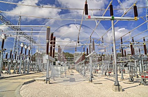 High voltage switchyard