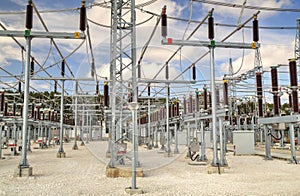 High voltage switchyard