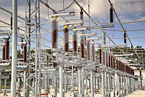 High voltage switchyard