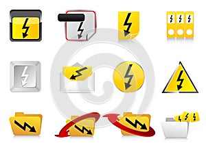 High voltage symbols