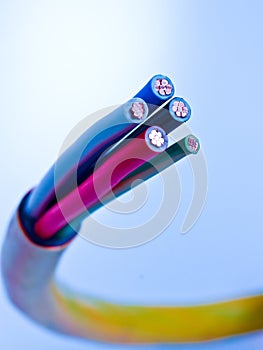 High voltage three phase electrical cable