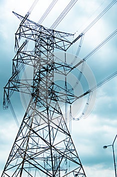 High voltage tower,High voltage power lines