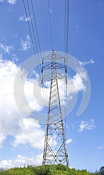 high voltage tower in the Principado de Asturias photo