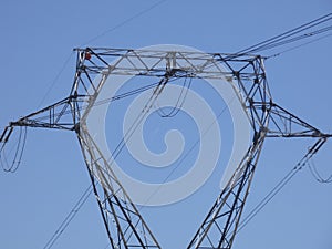 High voltage tower to transport electricity
