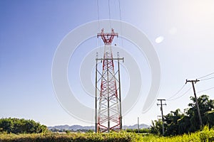 High voltage towers