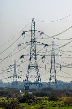 High Voltage Towers and cables