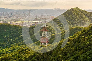 High voltage towers in Taipei, Taiwan