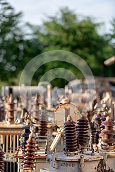High voltage transformer with electrical insulation photo