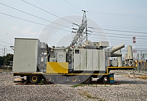 High voltage transformer mobile