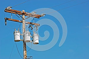 A High Voltage Utility Pole