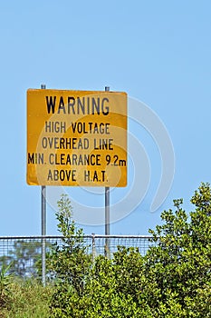High Voltage Warning Signage