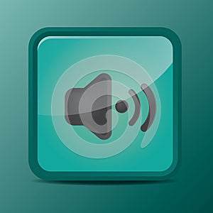 high volume button. Vector illustration decorative design