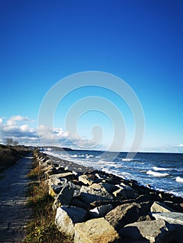 High water level at the Baltic Sea