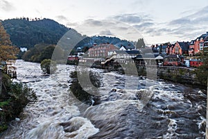 High water level in Llangollen