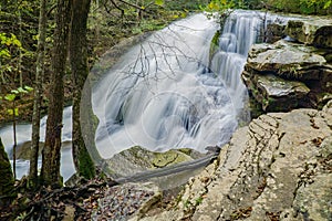 High Water at Roaring Run Waterfall