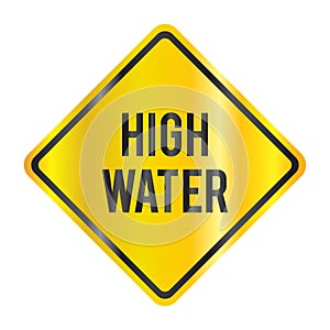 high water. Vector illustration decorative design