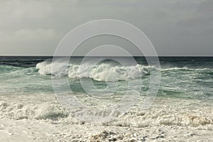 High waves in the atlantic ocean, Portugal
