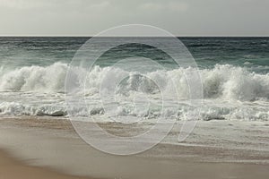 High waves in the atlantic ocean, Portugal