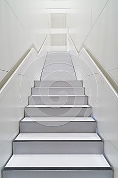 High white stairs photo