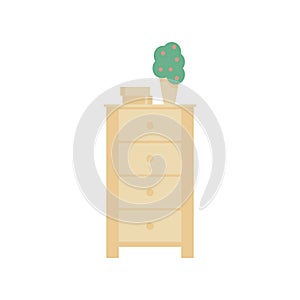Highboy flat vector. It is executed in the old and modern style.
