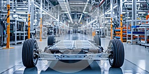 Highcapacity Battery Module For Electric Vehicles Produced In An Automotive Factory