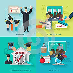 Higher Education Flat Set