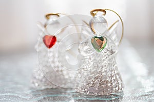 Two angels, messengers of peace and love