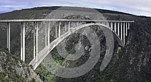 Highest bungee jump bridge, Bloukrans Bridge Bungy in South Africa