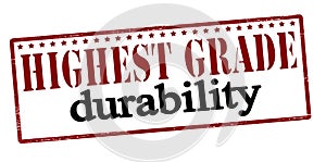 Highest grade durability