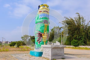 The highest guardian lion in kinmen