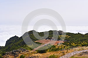 The highest Madeira island mountain Pico Ruivo.