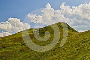 The highest peak in the Polish Bieszczady Mountains, Tarnica.