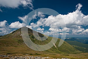 The highest peak of the Ukrainian Carpathians - Goverla.