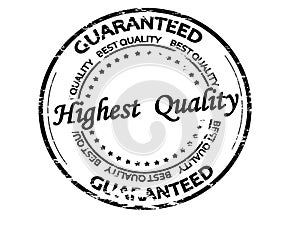 Stamp with text Highest quality